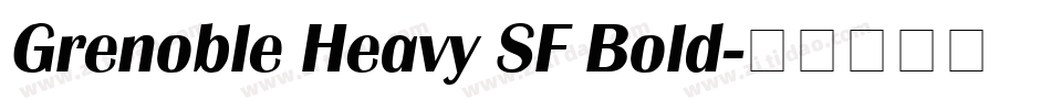 Grenoble Heavy SF Bold字体转换